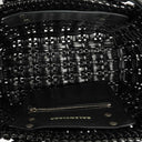 Balenciaga Black Braided Varnished XS Bistro Basket Bag