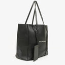 Balenciaga Black Pebbled Calfskin Medium Everyday Tote Bag