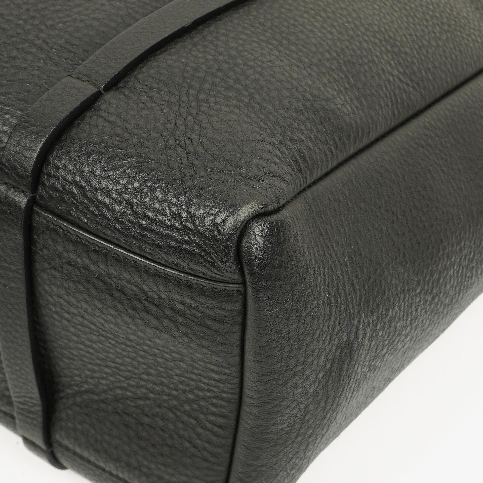 Balenciaga Black Pebbled Calfskin Medium Everyday Tote Bag