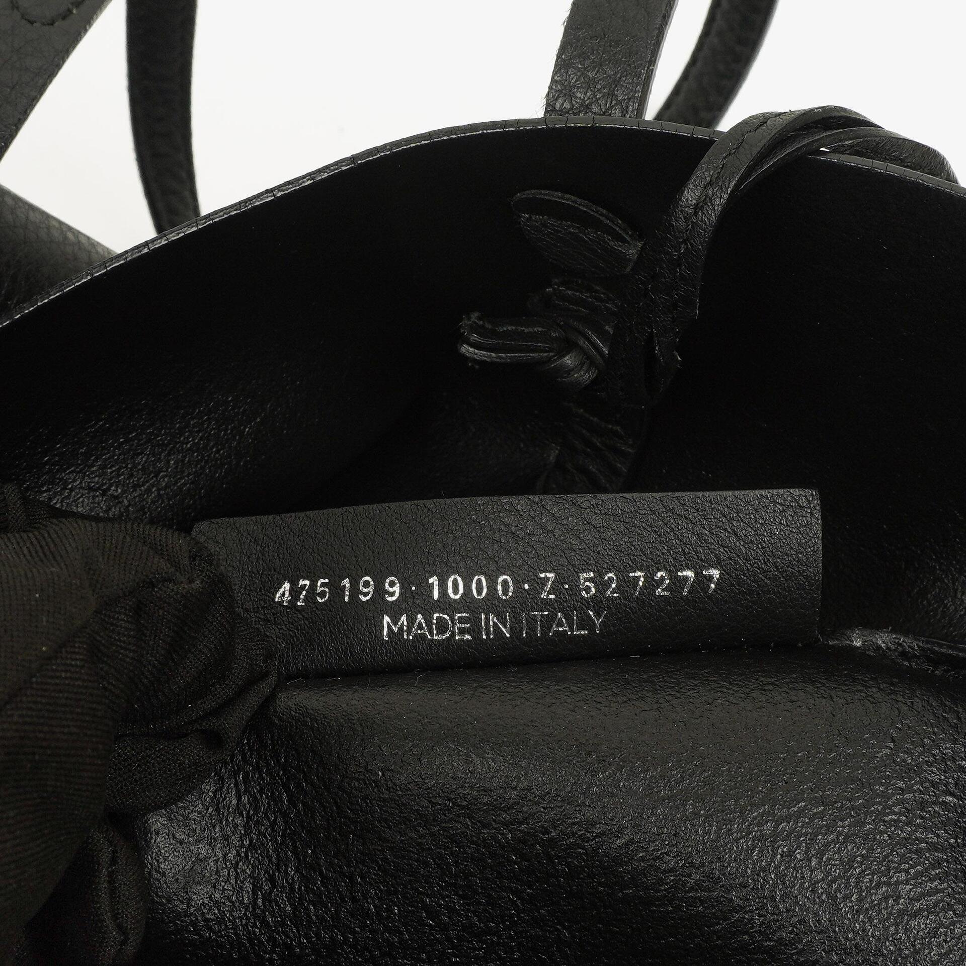 Balenciaga Black Pebbled Calfskin Medium Everyday Tote Bag