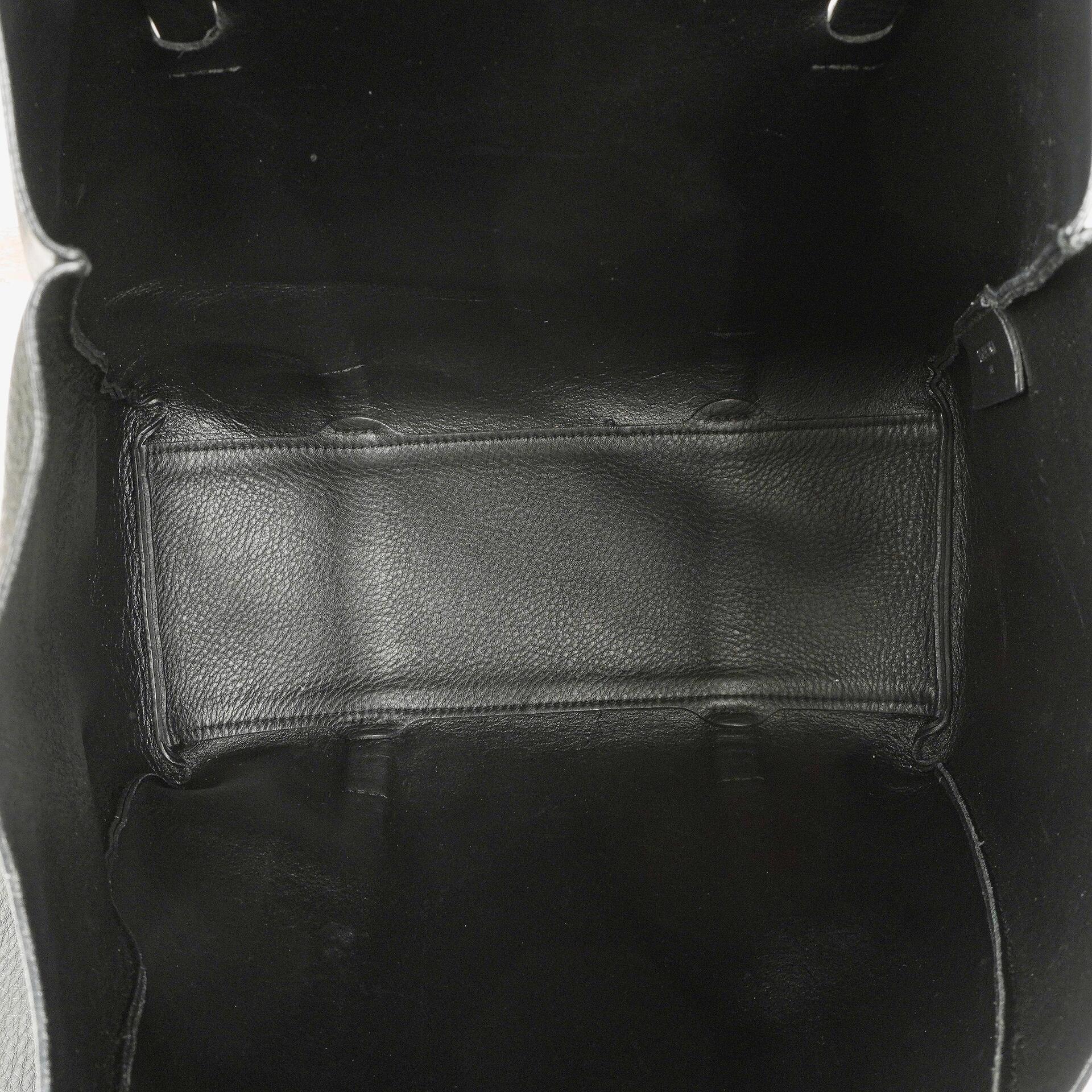 Balenciaga Black Pebbled Calfskin Medium Everyday Tote Bag