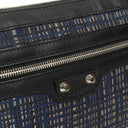 Balenciaga Classic Hardware Leather and Nylon Clip Clutch