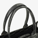 Balenciaga Coated Canvas BB Monogram Hardware Black White Tote Bag