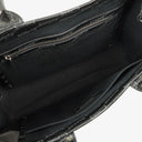 Balenciaga Coated Canvas BB Monogram Hardware Black White Tote Bag