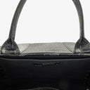 Balenciaga Coated Canvas BB Monogram Hardware Black White Tote Bag