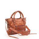 Balenciaga First Classic Hardware Peach Leather Bag
