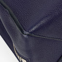 Balenciaga Mini Papier A4 Calfskin Leather Navy Blue Tote Bag