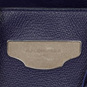 Balenciaga Mini Papier A4 Calfskin Leather Navy Blue Tote Bag