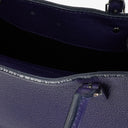 Balenciaga Mini Papier A4 Calfskin Leather Navy Blue Tote Bag