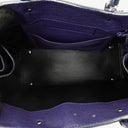 Balenciaga Mini Papier A4 Calfskin Leather Navy Blue Tote Bag