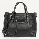 Balenciaga Mini Papier A4 Magnet Calfskin Leather Tote Bag