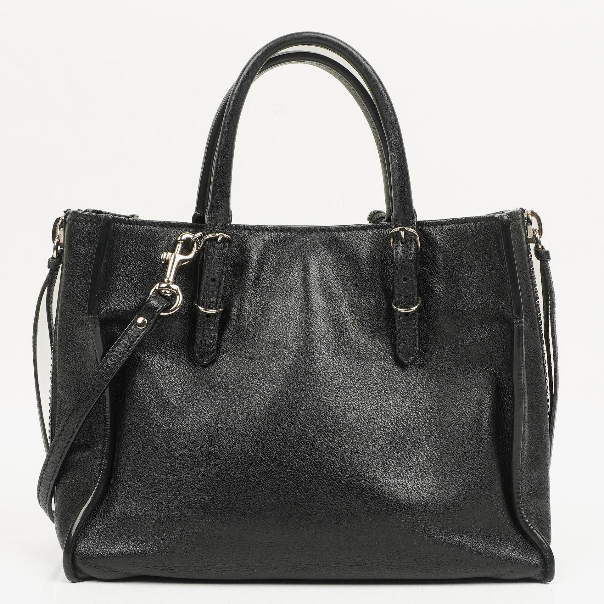 Balenciaga Mini Papier A4 Magnet Calfskin Leather Tote Bag