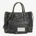 Balenciaga Mini Papier A4 Magnet Calfskin Leather Tote Bag