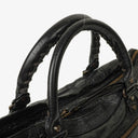 Balenciaga Motorcycle Velo Black Lambskin Shoulder Bag