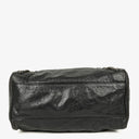 Balenciaga Motorcycle Velo Black Lambskin Shoulder Bag