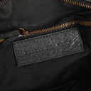 Balenciaga Motorcycle Velo Black Lambskin Shoulder Bag