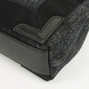 Balenciaga Navy Cabas XS Washed Black Denim Fabric Satin Calfskin Bag