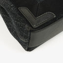 Balenciaga Navy Cabas XS Washed Black Denim Fabric Satin Calfskin Bag
