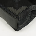 Balenciaga Navy Cabas XS Washed Black Denim Fabric Satin Calfskin Bag