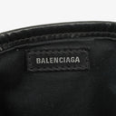 Balenciaga Navy Cabas XS Washed Black Denim Fabric Satin Calfskin Bag