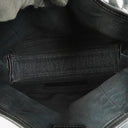 Balenciaga Navy Cabas XS Washed Black Denim Fabric Satin Calfskin Bag