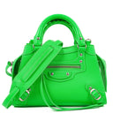 Balenciaga Neo Classic Grained Calfskin Neon Green Leather City Mini Bag