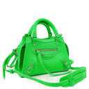 Balenciaga Neo Classic Grained Calfskin Neon Green Leather City Mini Bag