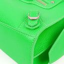 Balenciaga Neo Classic Grained Calfskin Neon Green Leather City Mini Bag