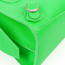 Balenciaga Neo Classic Grained Calfskin Neon Green Leather City Mini Bag