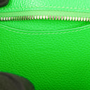 Balenciaga Neo Classic Grained Calfskin Neon Green Leather City Mini Bag