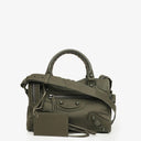 Balenciaga Nylon Army Green Motocross Classic City Mini Bag