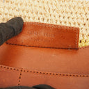 Balenciaga Panier Raffia Woven Large Brown Leather Tote Bag
