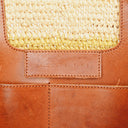 Balenciaga Panier Raffia Woven Large Brown Leather Tote Bag