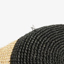 Balenciaga Woven Natural/Black Rafia Panier Tote Bag