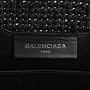 Balenciaga Woven Natural/Black Rafia Panier Tote Bag