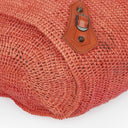 Balenciaga Woven Rafia And Leather Panier Tote Bag