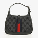 Balenciaga x Gucci Black/Grey Canvas/Leather The Hacker Project 1961 Mini Jackie Bag