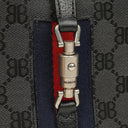 Balenciaga x Gucci Black/Grey Canvas/Leather The Hacker Project 1961 Mini Jackie Bag