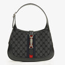 Balenciaga x Gucci Black/Grey Canvas/Leather The Hacker Project 1961 Small Jackie Bag