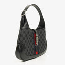 Balenciaga x Gucci Black/Grey Canvas/Leather The Hacker Project 1961 Small Jackie Bag