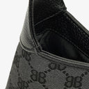 Balenciaga x Gucci Black/Grey Canvas/Leather The Hacker Project 1961 Small Jackie Bag