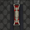 Balenciaga x Gucci Black/Grey Canvas/Leather The Hacker Project 1961 Small Jackie Bag