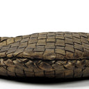 Bottega Veneta Aged Gold Nappa Intrecciato Mini Veneta Hobo Bag