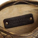 Bottega Veneta Aged Gold Nappa Intrecciato Mini Veneta Hobo Bag