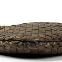 Bottega Veneta Aged Gold Nappa Intrecciato Mini Veneta Hobo Bag