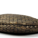 Bottega Veneta Aged Gold Nappa Intrecciato Mini Veneta Hobo Bag
