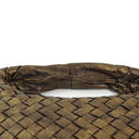 Bottega Veneta Aged Gold Nappa Intrecciato Mini Veneta Hobo Bag