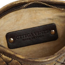 Bottega Veneta Aged Gold Nappa Intrecciato Mini Veneta Hobo Bag