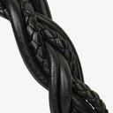 Bottega Veneta Black Intrecciato Leather Braided Handle Flap Shoulder Bag