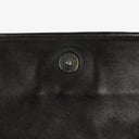 Bottega Veneta Black Intrecciato Leather Braided Handle Flap Shoulder Bag